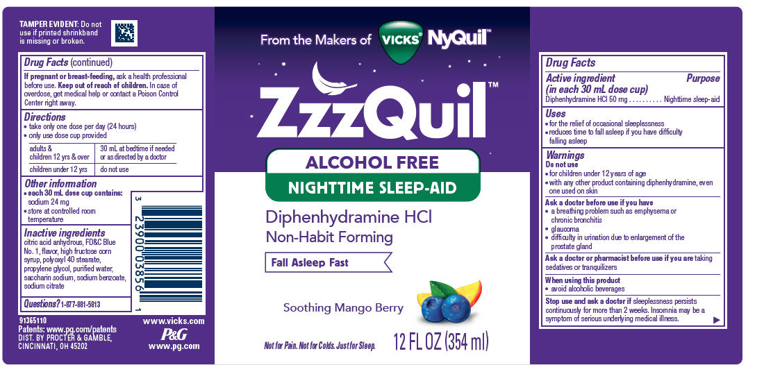 NDC 37000431 Zzzquil Alcohol Free Nighttime Sleepaid Solution Oral